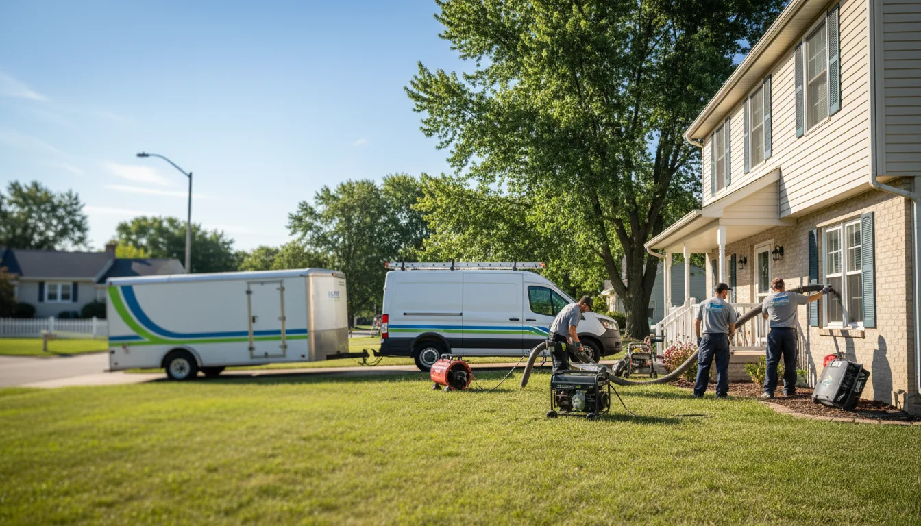 Flooded Basement Restoration And Cleanup With Repair in Dent, MN near me